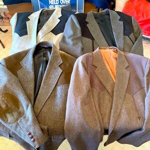 Lot of 4 men’s XL Western/Cowboy/Rockabilly blazer jackets.